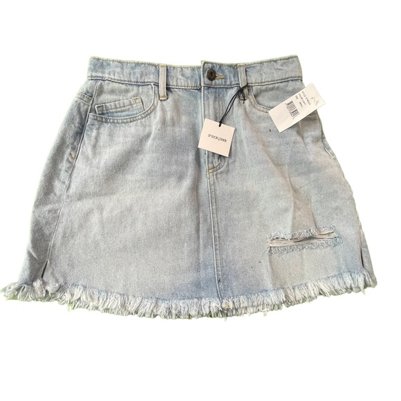 Sneak Peek denim mini skirt size small - Picture 2 of 13